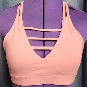 Zyia Active Pink Grid Bra Size Small